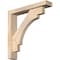 Ekena Millwork Merced Block Smooth Bracket w/ Offset Brace, Douglas Fir, 3 1/2"W x 18"D x 18"H BKT0402X18X18MRC05SDF - alternate 1